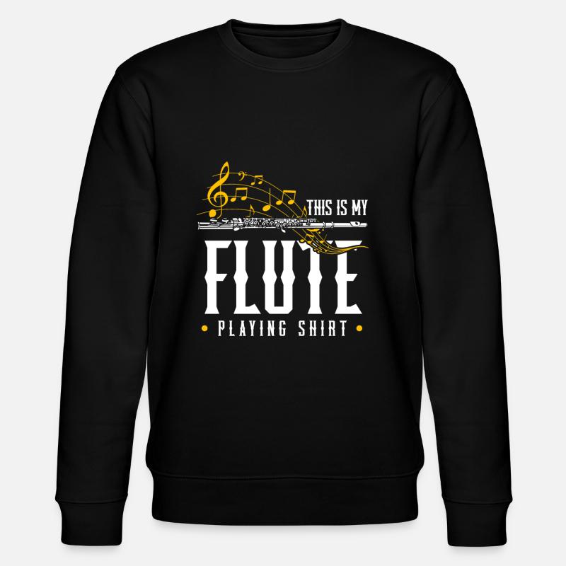 Flûte - Sweat bio CHANGER Stanley/Stella Unisexe - noir