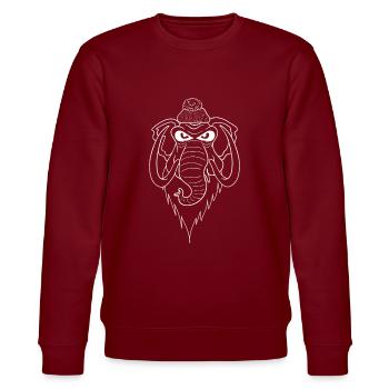 Mammoth - Stanley/Stella CHANGER Unisex Organic Sweatshirt - burgundy - Front - Nik (191cm) & Marisol (170cm)