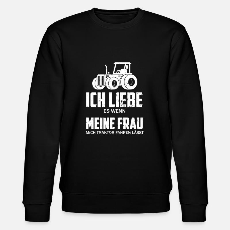 tractor - Stanley/Stella CHANGER Unisex Organic Sweatshirt - black