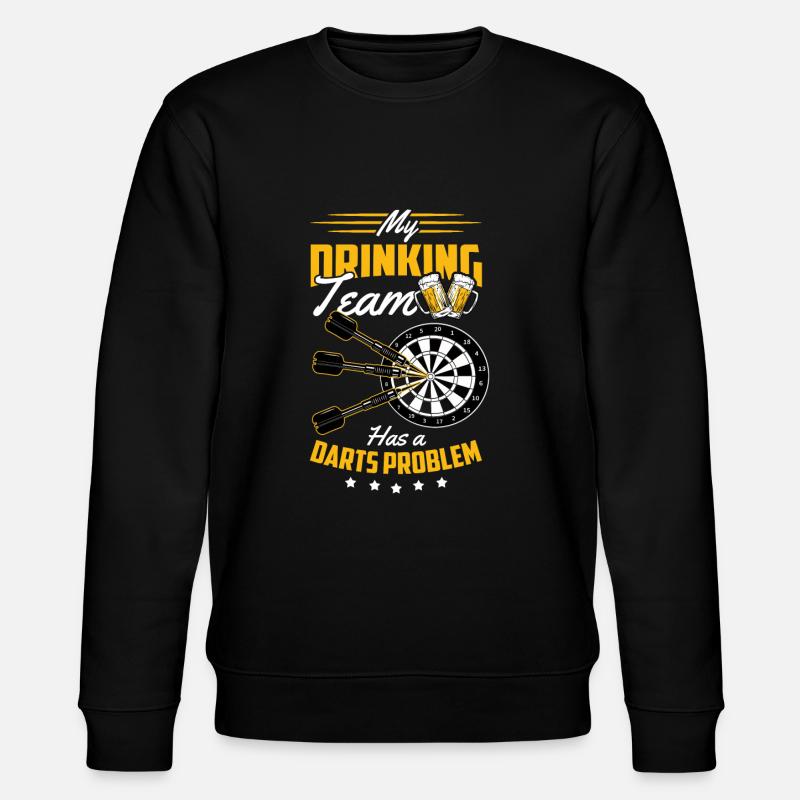 Darts - Stanley/Stella CHANGER Unisex Organic Sweatshirt - black
