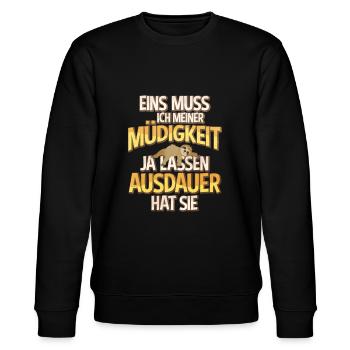 Faultier - Stanley/Stella Unisex Bio-Sweatshirt CHANGER  - Schwarz - Vorne - Nik (191cm) & Marisol (170cm)
