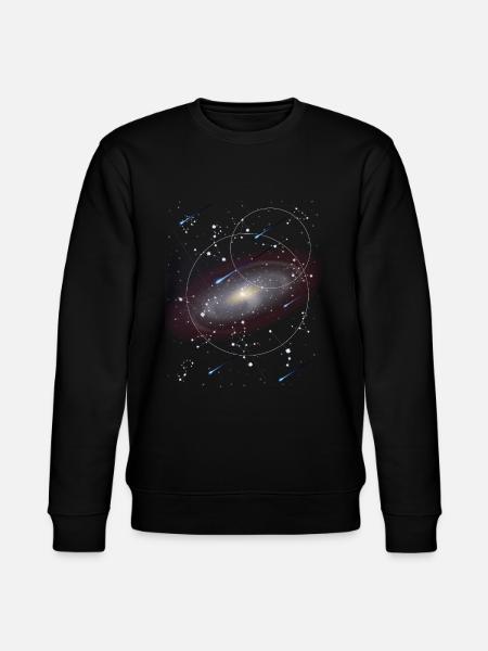 Astronomi - Stanley/Stella økologisk unisex-sweatshirt CHANGER  - sort