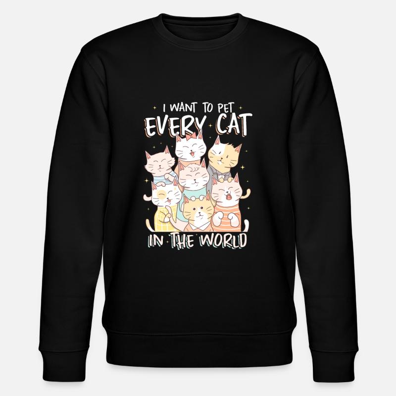 Chat - Sweat bio CHANGER Stanley/Stella Unisexe - noir