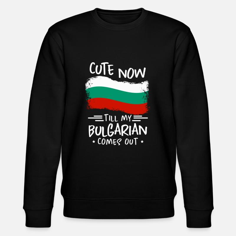 Bulgarien - Stanley/Stella Unisex Bio-Sweatshirt CHANGER  - Schwarz