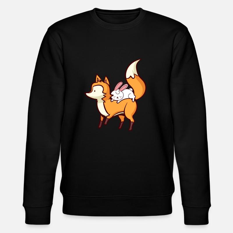 fox - Stanley/Stella CHANGER Unisex Organic Sweatshirt - black