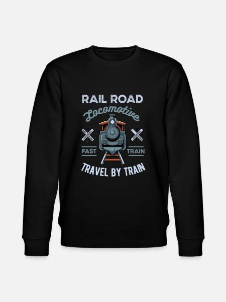 train - Stanley/Stella CHANGER Unisex Organic Sweatshirt - black
