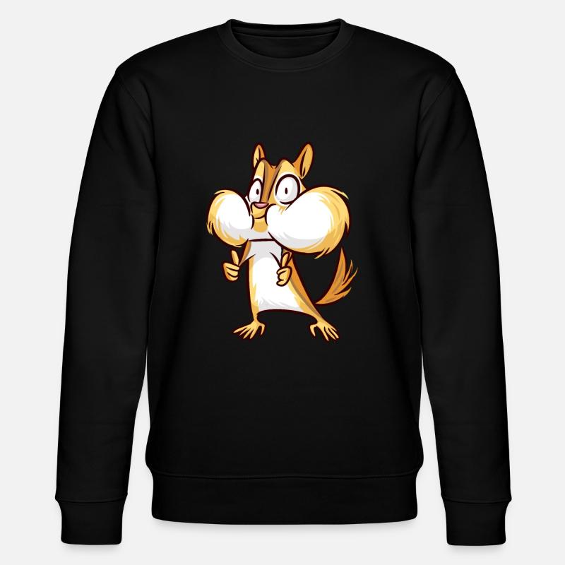 squirrel - Stanley/Stella CHANGER Unisex Organic Sweatshirt - black