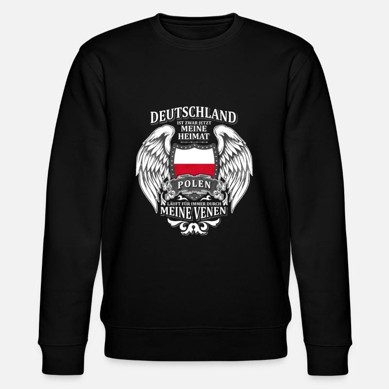 Polen - Stanley/Stella Unisex Bio-Sweatshirt CHANGER - Schwarz