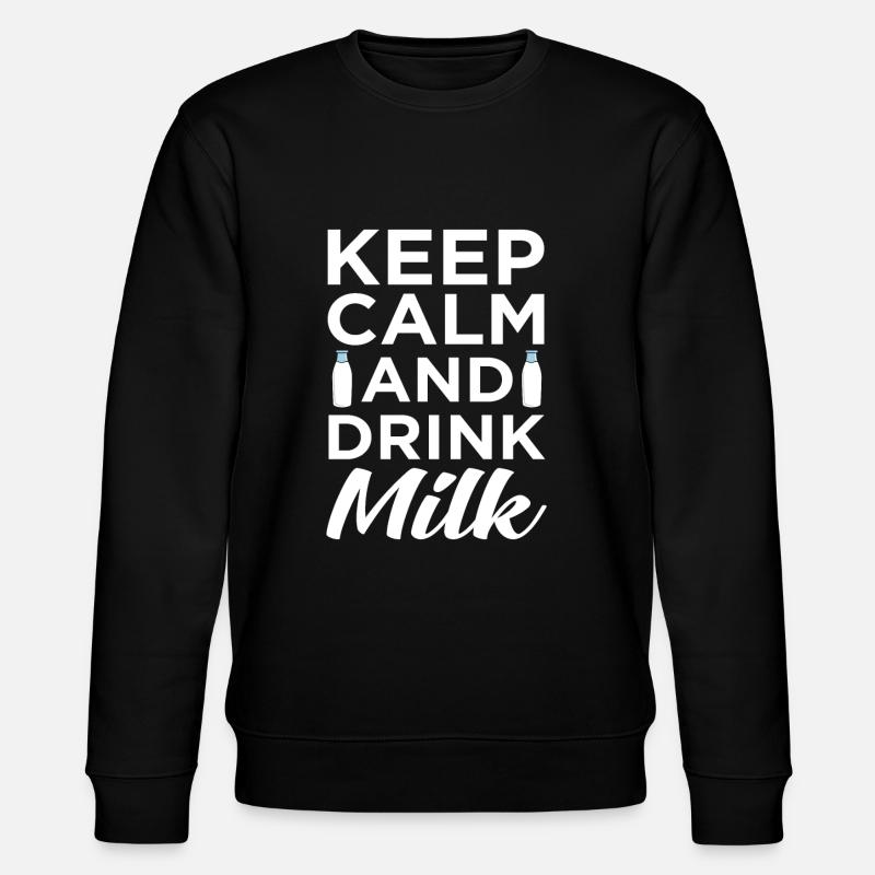 Milch - Stanley/Stella Unisex Bio-Sweatshirt CHANGER  - Schwarz