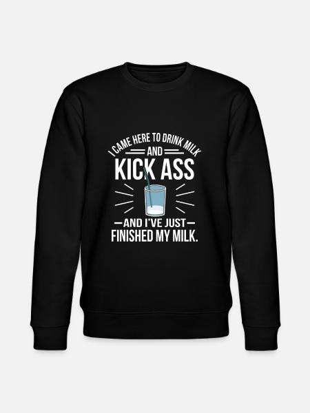 milk - Stanley/Stella CHANGER Unisex Organic Sweatshirt - black