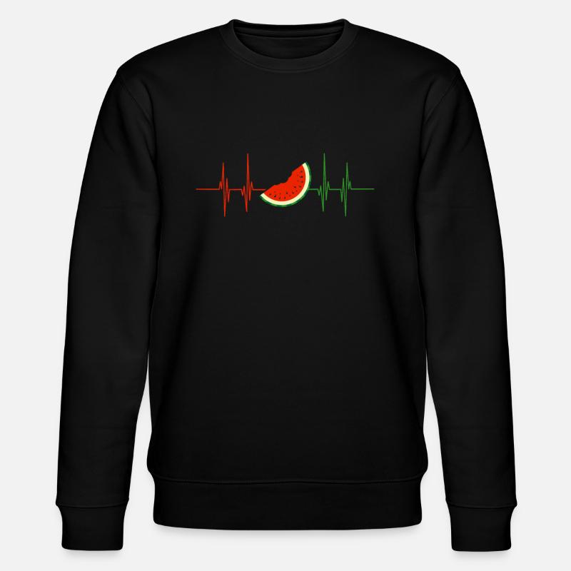 watermelon - Stanley/Stella CHANGER Unisex Organic Sweatshirt - black