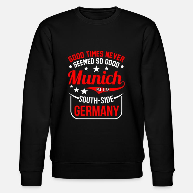 München - Stanley/Stella Unisex Bio-Sweatshirt CHANGER  - Schwarz