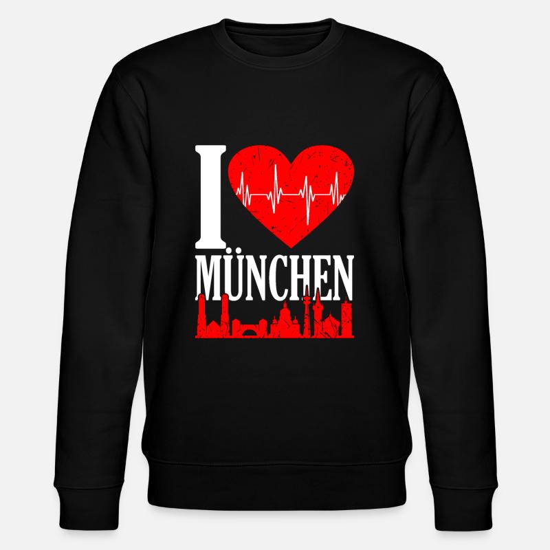 München - Stanley/Stella Unisex Bio-Sweatshirt CHANGER  - Schwarz