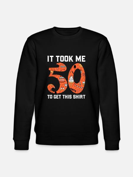 50th birthday - Stanley/Stella CHANGER Unisex Organic Sweatshirt - black