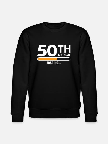 50th birthday - Stanley/Stella CHANGER Unisex Organic Sweatshirt - black