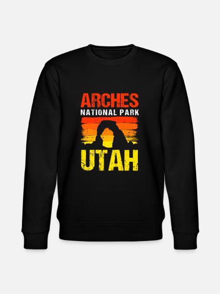 Arches National Park Utah - Stanley/Stella CHANGER Unisex Organic Sweatshirt - black