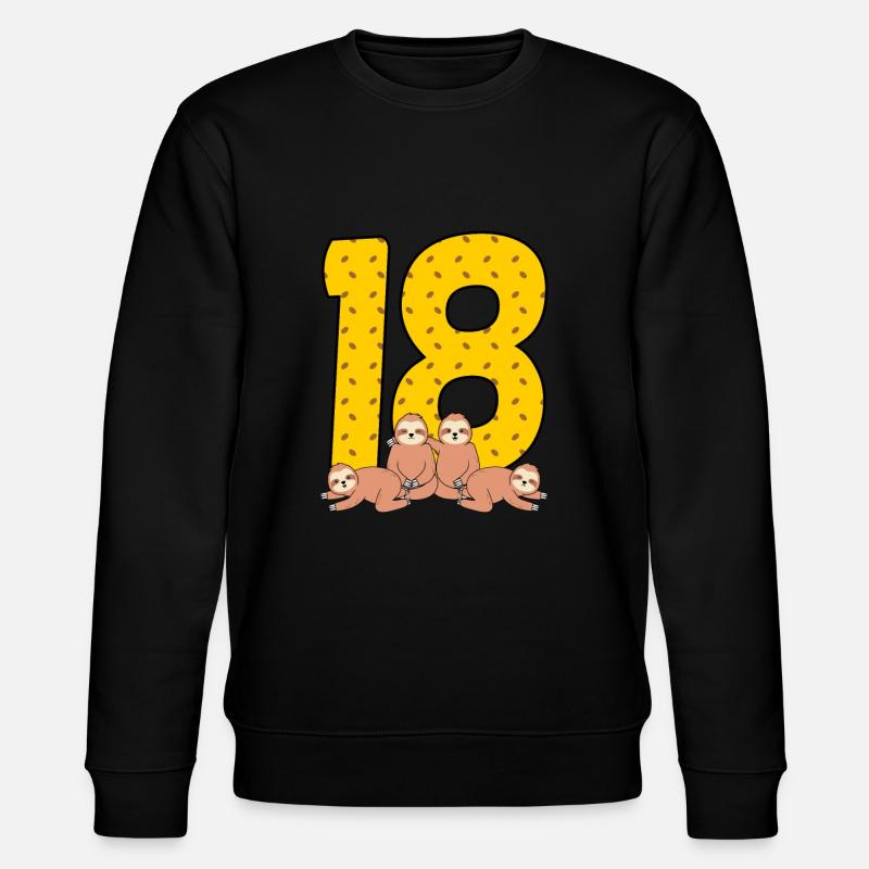 18e anniversaire - Sweat bio CHANGER Stanley/Stella Unisexe - noir