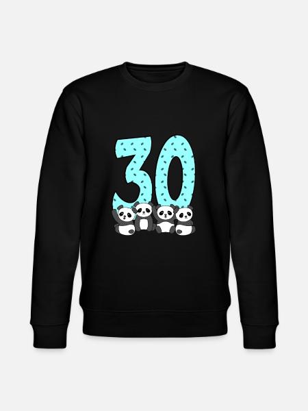 30th birthday - Stanley/Stella CHANGER Unisex Organic Sweatshirt - black