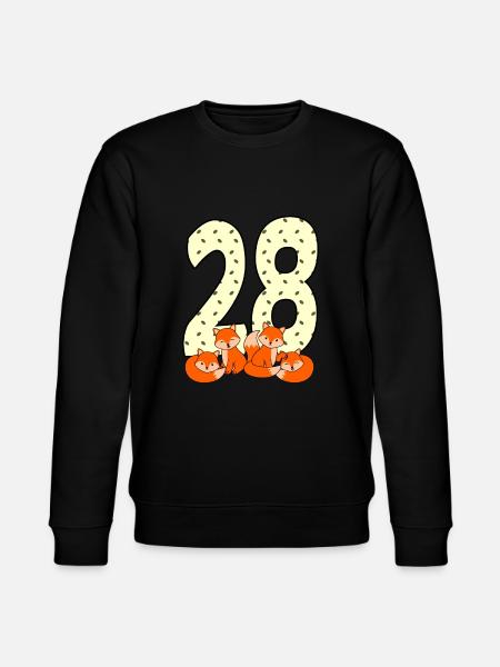 28th birthday - Stanley/Stella CHANGER Unisex Organic Sweatshirt - black