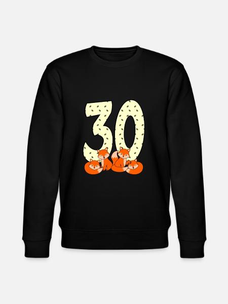30th birthday - Stanley/Stella CHANGER Unisex Organic Sweatshirt - black