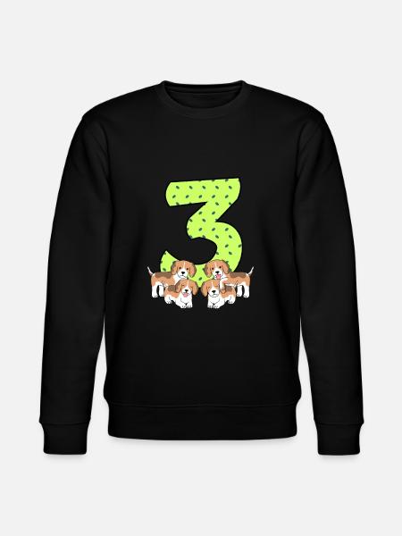 3rd birthday - Stanley/Stella CHANGER Unisex Organic Sweatshirt - black