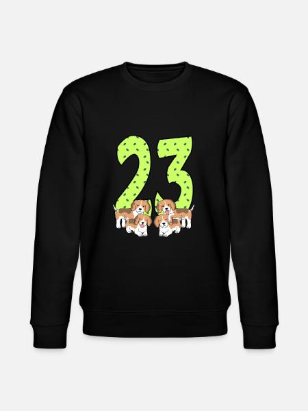 23rd birthday - Stanley/Stella CHANGER Unisex Organic Sweatshirt - black