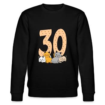 30e anniversaire - Sweat bio CHANGER Stanley/Stella Unisexe - noir - Devant - Nik (191cm) & Marisol (170cm)