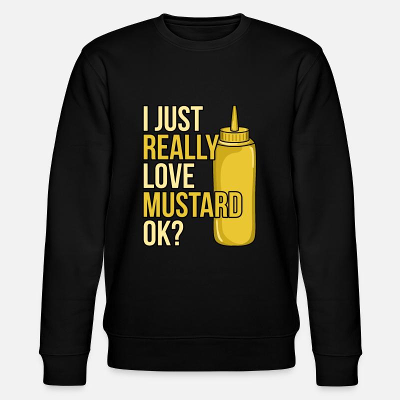 Senfsauce Flasche Geschenk - Stanley/Stella Unisex Bio-Sweatshirt CHANGER  - Schwarz