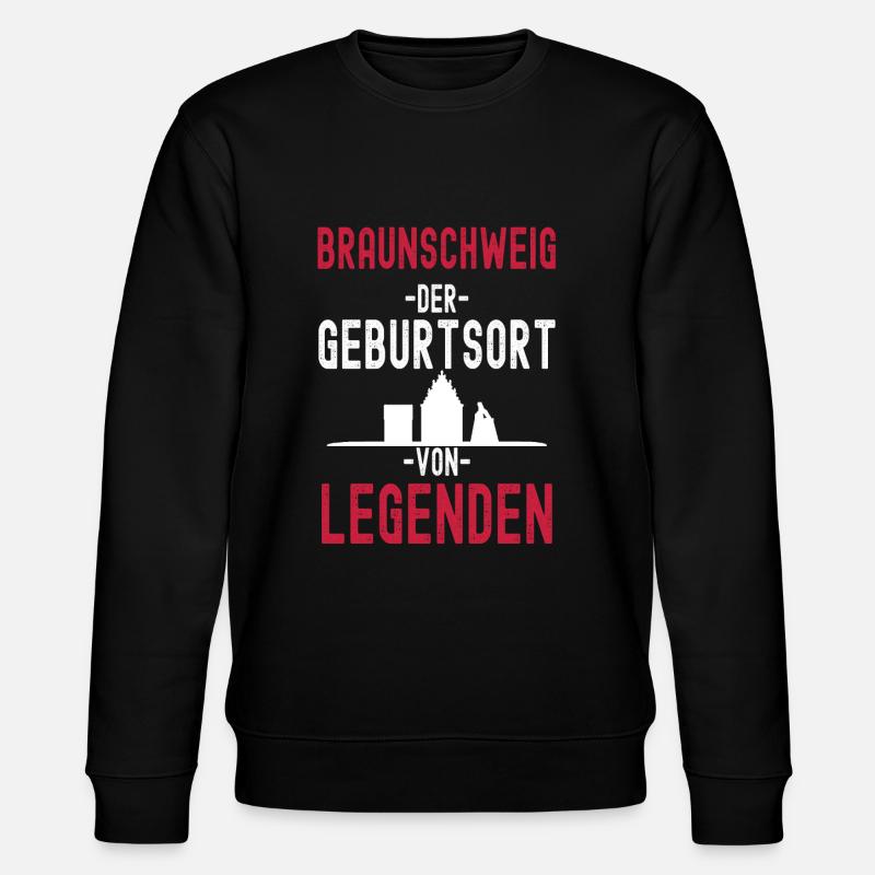 Braunschweig - Stanley/Stella Unisex Bio-Sweatshirt CHANGER  - Schwarz