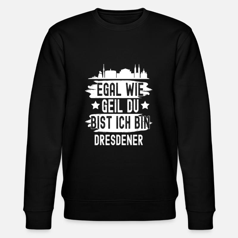 Dresden - Stanley/Stella Unisex Bio-Sweatshirt CHANGER  - Schwarz