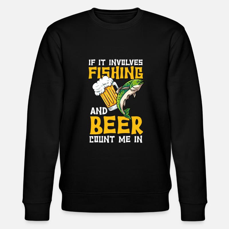 Fischen - Stanley/Stella Unisex Bio-Sweatshirt CHANGER  - Schwarz