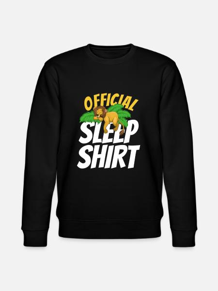Sleeping lion gift - Stanley/Stella CHANGER Unisex Organic Sweatshirt - black
