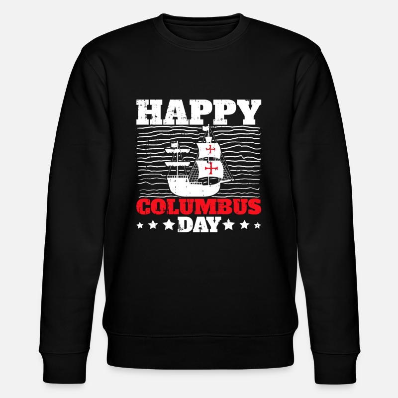 Christopher Columbus - Stanley/Stella Unisex Bio-Sweatshirt CHANGER  - Schwarz