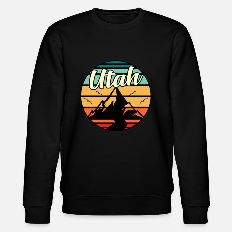 Utah abenteuer geschenk - Stanley/Stella Unisex Bio-Sweatshirt CHANGER  - Schwarz