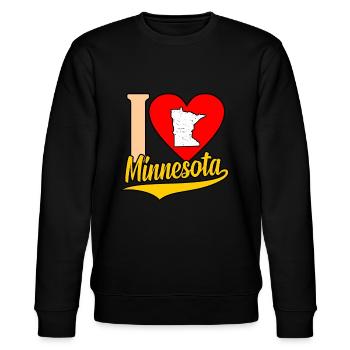 I Heart Minnesota Cadeau - Sweat bio CHANGER Stanley/Stella Unisexe - noir - Devant - Nik (191cm) & Marisol (170cm)