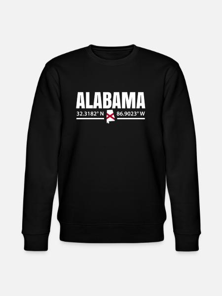 Alabama proud gift - Stanley/Stella CHANGER Unisex Organic Sweatshirt - black
