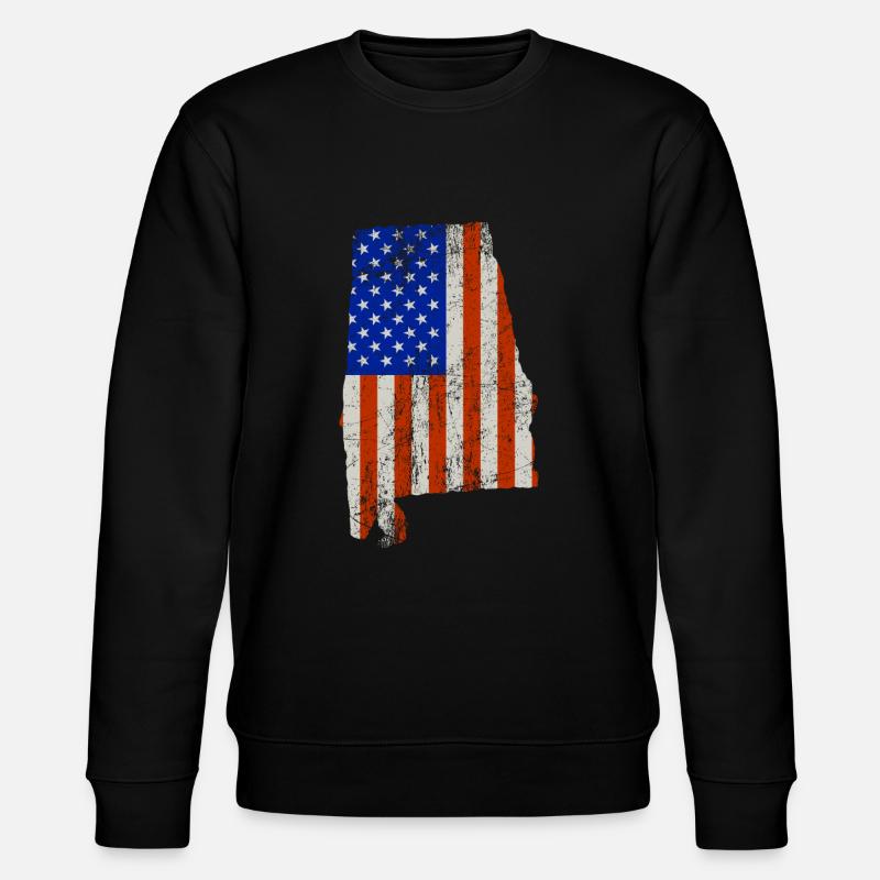 Alabama Usa drapeaux cadeau - Sweat bio CHANGER Stanley/Stella Unisexe - noir