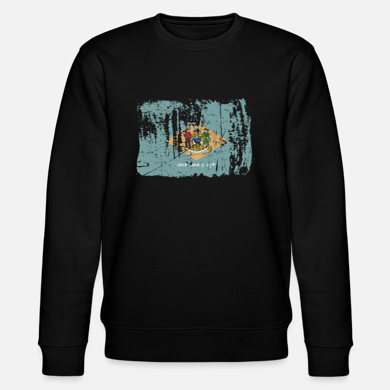 Delaware Home Pride Geschenk - Stanley/Stella Unisex Bio-Sweatshirt CHANGER  - Schwarz