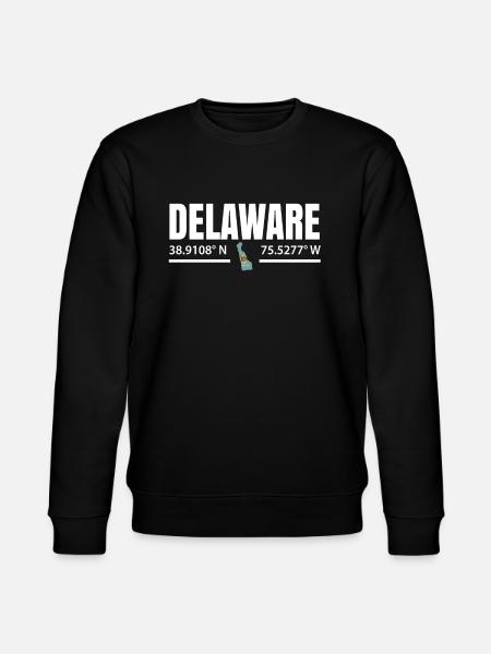 Proud Delaware gift - Stanley/Stella CHANGER Unisex Organic Sweatshirt - black