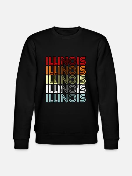Illinois resident gift - Stanley/Stella CHANGER Unisex Organic Sweatshirt - black