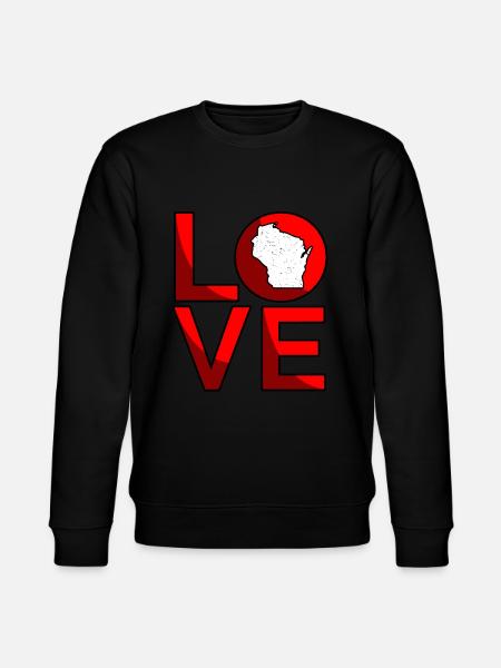 Dear Wisconsin Gift - Stanley/Stella CHANGER Unisex Organic Sweatshirt - black