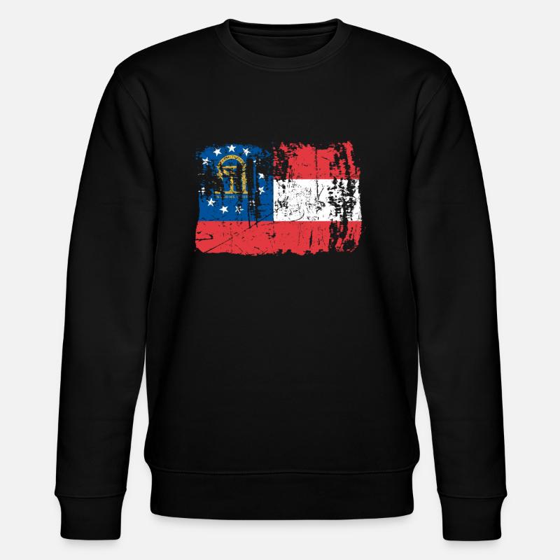 Georgien Reist Geschenk - Stanley/Stella Unisex Bio-Sweatshirt CHANGER  - Schwarz