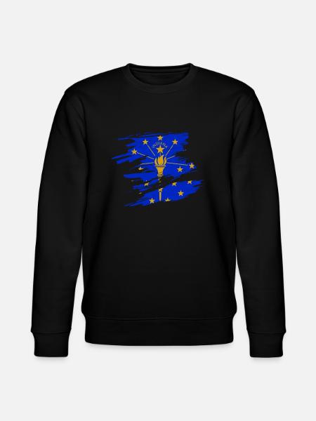 Indiana stolz geschenk - Stanley/Stella Unisex Bio-Sweatshirt CHANGER  - Schwarz