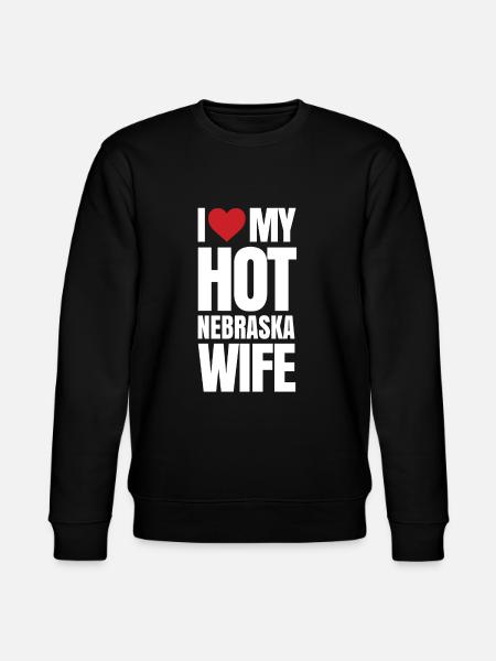 Nebraska wife gift - Stanley/Stella CHANGER Unisex Organic Sweatshirt - black