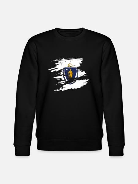 Massachusetts Home Pride Gift - Stanley/Stella CHANGER Unisex Organic Sweatshirt - black