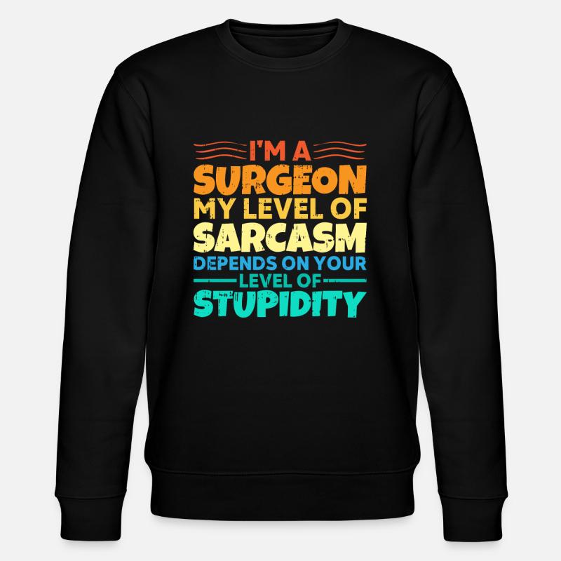 Chirurg - Stanley/Stella Unisex Bio-Sweatshirt CHANGER  - Schwarz