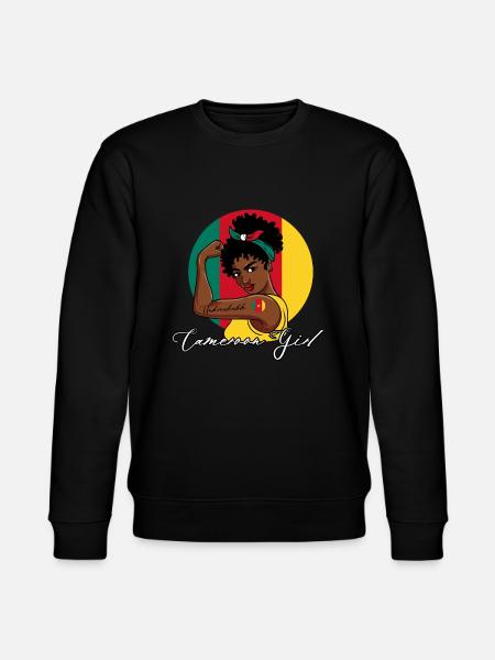 Unbreakable Cameroon Girl - Stanley/Stella Unisex Bio-Sweatshirt CHANGER - Schwarz