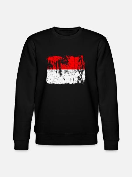 Indonesia-proud-gift - Stanley/Stella CHANGER Unisex Organic Sweatshirt - black