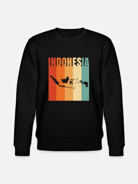 Indonesia Cityscape Gift - Stanley/Stella CHANGER Unisex Organic Sweatshirt - black