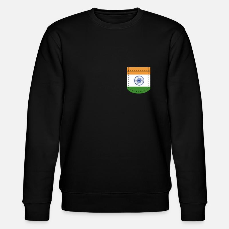 India Pocket Gift - Stanley/Stella CHANGER Unisex Organic Sweatshirt - black